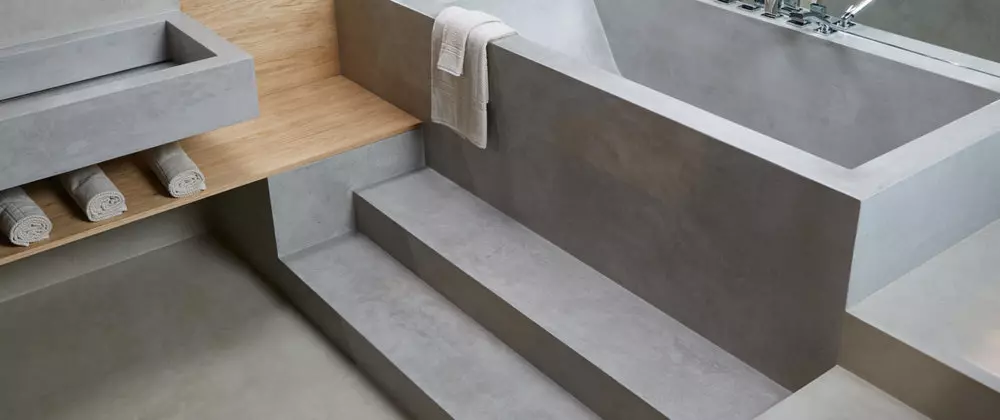 Mikrocement w łazience | blog Origami Design